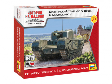 Фото Сборная модель ZVEZDA Британский танк MkIV "Churchill V", 1/100 | Инномарт