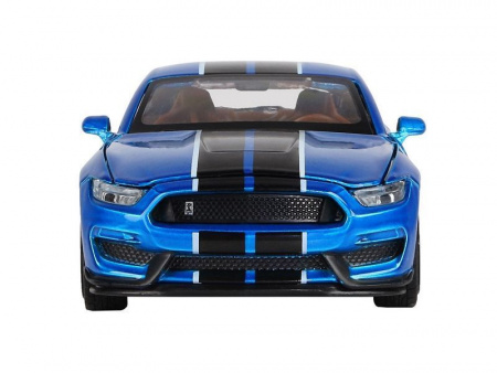 Фото Машина "АВТОПАНОРАМА" Ford Shelby GT350, синий, 1/32, свет, звук, инерция, в/к 17,5*13,5*9 см | Инномарт
