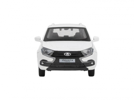 Фото Машина "АВТОПАНОРАМА" LADA GRANTA CROSS, белый, 1/24, свет, звук, инерция, в/к 24,5*12,5*10,5 см | Инномарт