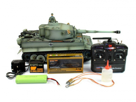 Фото Р/У танк Taigen 1/16 Tiger 1 (Германия, ранняя версия) (для ИК танкового боя) 2.4G | Инномарт