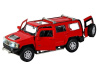 Фото Машина "АВТОПАНОРАМА" Hummer H3, красный, 1/32, свет, звук, инерция, в/к 17,5*13,5*9 см | Инномарт