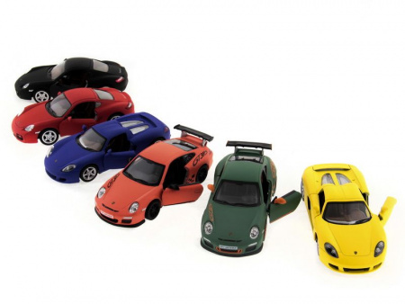 Фото Машина Kinsmart 1:36 Porsche Matte инерция (1/12шт.) в асс. б/к | Инномарт