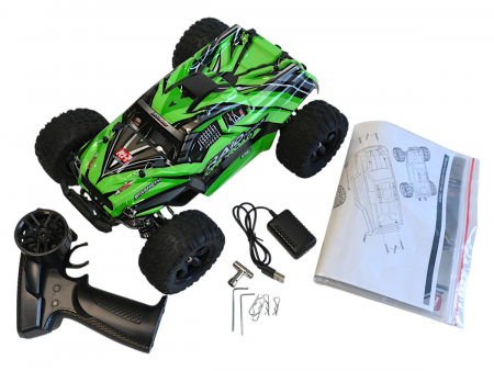 Фото Радиоуправляемый монстр Remo Hobby Brushless (зеленый) 4WD 2.4G 1/14 RTR | Инномарт