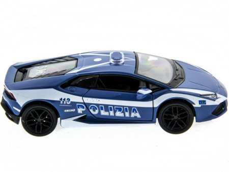 Фото Машина Kinsmart Lamborghini Huracan (Police) инерция (1/12шт.) 1:36 б/к | Инномарт