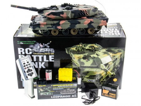 Фото Р/У танк Heng Long 1/24 Leopard A5, стреляет шариками, RTR | Инномарт