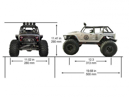 Фото Радиоуправляемый краулер Remo Hobby Open-Topped Jeeps 4WD 2.4G 1/10 RTR | Инномарт