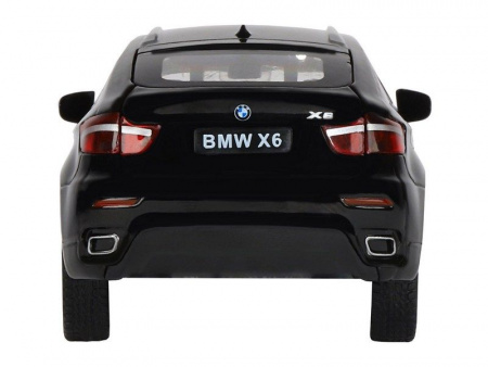 Фото Машина "АВТОПАНОРАМА" BMW X6, черный, 1/32, свет, звук, инерция, в/к 17,5*13,5*9 см | Инномарт