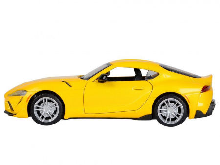 Фото Машина "АВТОПАНОРАМА" Toyota Supra [US], 1/31, желтый, откр. двери, свет, звук, в/к 18*9*13,5 см | Инномарт