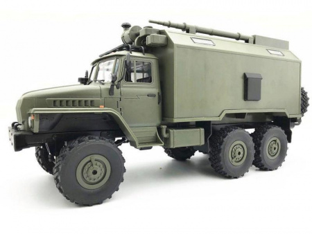 Фото Радиоуправляемая машина WPL военный грузовик B-36 (зеленый) 6WD 2.4G 1/16 RTR | Инномарт