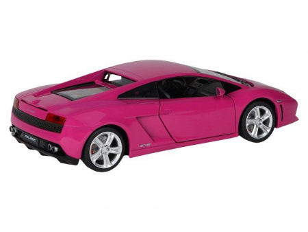 Фото Машина "АВТОПАНОРАМА" Lamborghini Gallardo, розовый, 1/24, свет, звук, в/к 24,5*12,5*10,5 см | Инномарт