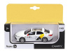 Фото Машина "АВТОПАНОРАМА" Яндекс GO Toyota Camry, 1/43, белый, инерция, откр. двери, 17,5*12,5*6,5 см | Инномарт