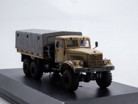 Фото Сборная модель AVD КРАЗ-255Б бортовой с тентом, 1/72 | Инномарт