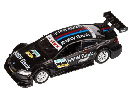 Фото Машина "АВТОПАНОРАМА" BMW M3, DTM, 1/42, черный, инерция, откр. двери, в/к 17,5*12,5*6,5 см | Инномарт