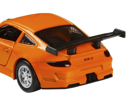Фото Машина "АВТОПАНОРАМА" Porsche 911 GT3 RSR, оранжевый, 1/39, инерция, в/к 17,5*12,5*6,5 см | Инномарт