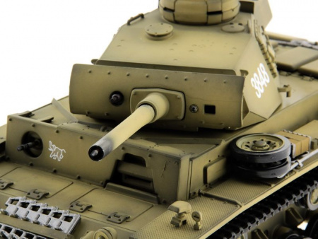 Фото Р/У танк Taigen 1/16 Panzerkampfwagen III (Германия) PRO (для ИК танкового боя) 2.4G RTR | Инномарт