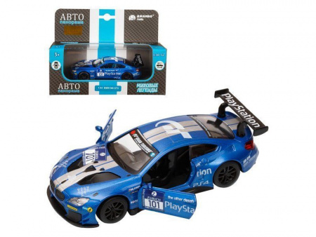 Фото Машина "АВТОПАНОРАМА" BMW M6, синий, 1/44, инерция, в/к 17,5*12,5*6,5 см | Инномарт