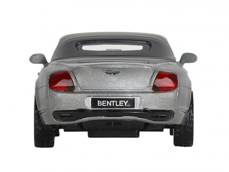 Фото Машина "АВТОПАНОРАМА" Bentley Supersport ISR серый, 1/43, инерция, в/к 17,5*12,5*6,5 см | Инномарт