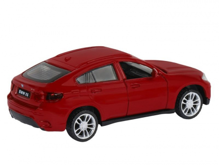 Фото Машина "АВТОПАНОРАМА" BMW X6, красный, 1/43, инерция, в/к 17,5*12,5*6,5 см | Инномарт