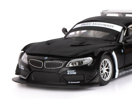 Фото Машина "АВТОПАНОРАМА" BMW Z4 GT3, черный, 1/24, свет, звук, в/к 24,5*12,5*10,5 см | Инномарт