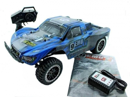 Фото Радиоуправляемый шорт-корс Remo Hobby 9EMU TWINS MOTOR (синий) 4WD 2.4G 1/8 RTR | Инномарт