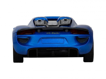 Фото Машина "АВТОПАНОРАМА" Porsche 918 Spyder, 1/24, синий, свет, звук, в/к 24,5х12,5х10,5 см | Инномарт