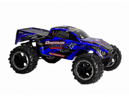 Фото Радиоуправляемый монстр Remo Hobby Dinosaurs Master Brushless UPGRADE PLUS (синий) 4WD 2.4G 1/8 RTR | Инномарт