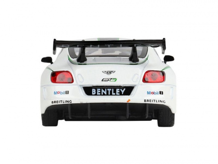 Фото Машина "АВТОПАНОРАМА" Bentley Continental GT3, белый, 1/32, свет, звук, инерция, в/к 17,5*13,5*9 см | Инномарт