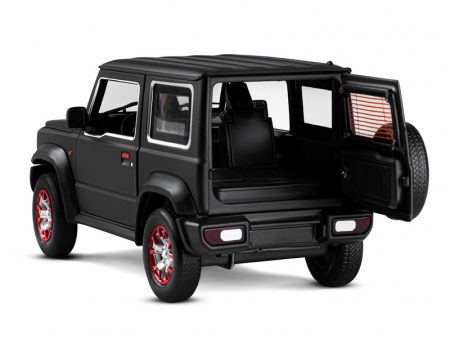 Фото Машина "АВТОПАНОРАМА" Suzuki Jimny, 1/18, черный, свет, звук, в/к 24,5х12,5х10,5 см | Инномарт
