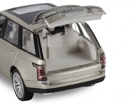 Фото Машина "АВТОПАНОРАМА" 2013 Range Rover, золотой, 1/34, свет, звук, инерция, в/к 17,5*13,5*9 см | Инномарт