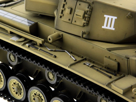 Фото Р/У танк Taigen 1/16 Panzerkampfwagen III (Германия) PRO (для ИК танкового боя) 2.4G RTR | Инномарт