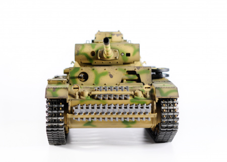Фото Р/У танк Taigen 1/16 Panzerkampfwagen III (Германия) дым, свет (для ИК боя) V3 2.4G RTR камуфляж | Инномарт