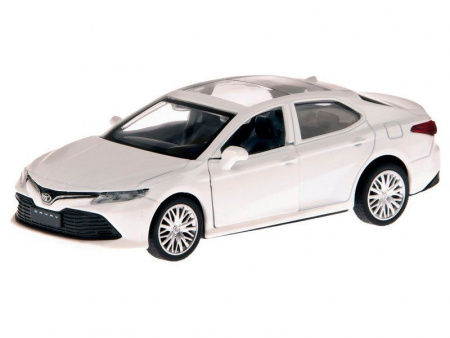 Фото Машина "АВТОПАНОРАМА" Toyota Camry, белый, 1/43, откр. двери, инерция, в/к 17,5*12,5*6,5 см | Инномарт