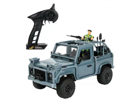 Фото Радиоуправляемая машина MN MODEL англ. пикап Defender спецназ рейнджеров (синий) 4WD 2.4G 1/12 RTR | Инномарт