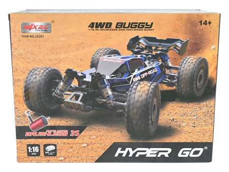 Фото Радиоуправляемая багги MJX Hyper Go 16207 Brushless 4WD 2.4G LED 3S 1/16 RTR | Инномарт