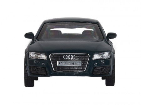 Фото Машина "АВТОПАНОРАМА" Audi A7, зеленый, 1/43, инерция, в/к 17,5*12,5*6,5 см | Инномарт