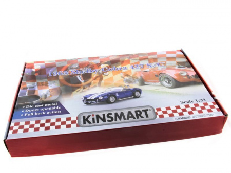 Фото Машина Kinsmart Shelby Cobra 427 1965 инерция (1/12шт.) 1:32 б/к | Инномарт