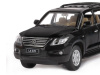 Фото Машина "АВТОПАНОРАМА" Lexus LX570, черный, 1/32, свет, звук, инерция, в/к 17,5*13,5*9 см | Инномарт