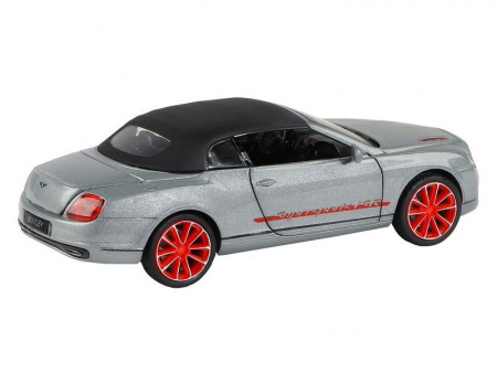 Фото Машина "АВТОПАНОРАМА" Bentley Continental Supersports ISR, серебряный, 1/32, в/к 17,5*13,5*9 см | Инномарт