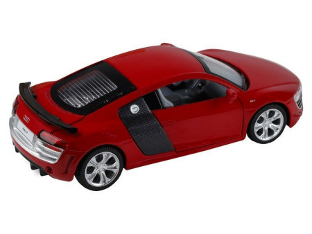 Фото Машина "АВТОПАНОРАМА" Audi R8 GT, красный, 1/32, свет, звук, инерция, в/к 17,5*13,5*9 см | Инномарт