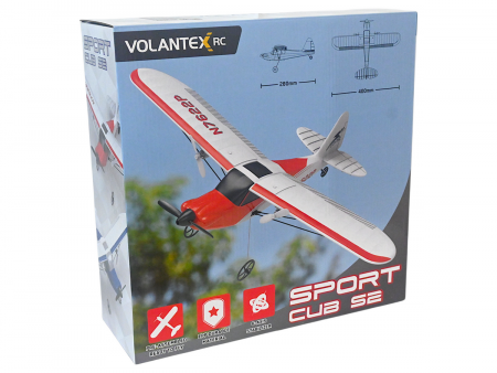 Фото Радиоуправляемый самолет Volantex RC Sport Cub 400мм (синий) 2.4G 2ch LiPo RTF with Gyro | Инномарт