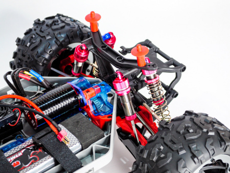 Фото Радиоуправляемый монстр Remo Hobby Dinosaurs Master Brushless UPGRADE PLUS красный 4WD 2.4G 1/8 RTR | Инномарт