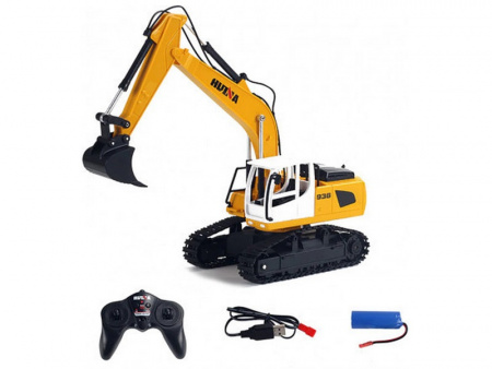 Фото Радиоуправляемый экскаватор HUI NA TOYS 2.4G 6CH (дальность 8 м) 1/24 RTR | Инномарт