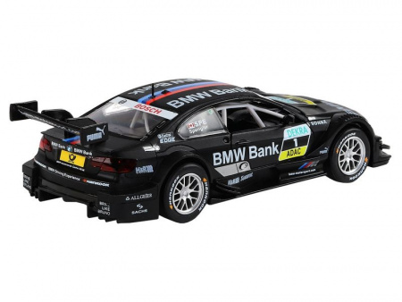 Фото Машина "АВТОПАНОРАМА" BMW M3 DTM, черный, 1/32, свет, звук, инерция, в/к 17,5*13,5*9 см | Инномарт