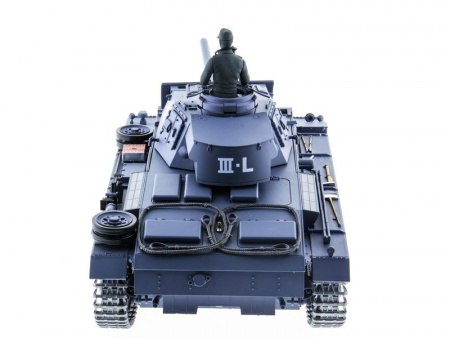 Фото Р/У танк Heng Long 1/16 Panzerkampfwagen III (Германия) 2.4G RTR PRO темно-серый | Инномарт