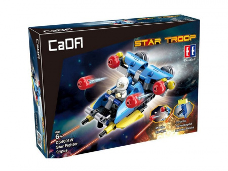 Фото Конструктор CaDA Technic звездный отряд, соберите звездный корабль с C54002W+03W+04W (94 детали) | Инномарт