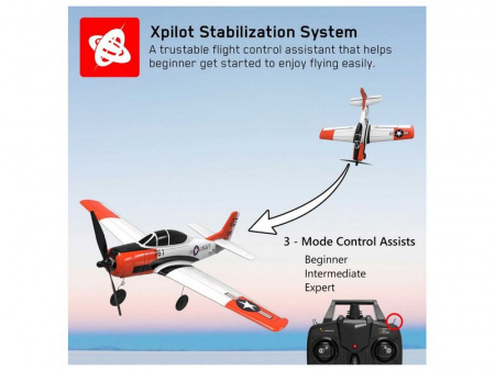 Фото Радиоуправляемый самолет Volantex RC T28 400мм 2.4G 4ch LiPo RTF with Gyro | Инномарт