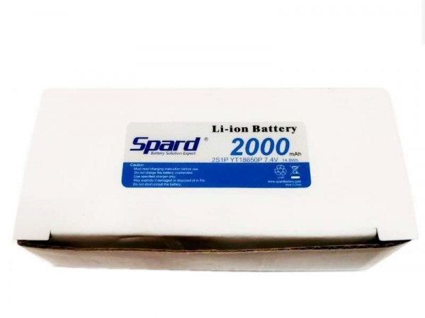 Аккумулятор Li-Ion Spard 2000mAh, 7,4V, 15C, T‐plug для Remo Hobby 1/16, Himoto 1/18 | Инномарт