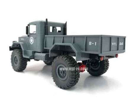 Фото Радиоуправляемая машина WPL военный грузовик (серый) 4WD 2.4G 1/16 KIT | Инномарт
