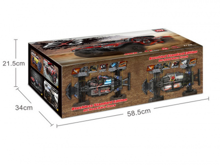 Фото Радиоуправляемый монстр Remo Hobby GT Brushless (зеленый) 4WD 2.4G 1/10 RTR | Инномарт