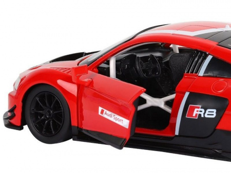 Фото Машина "АВТОПАНОРАМА" Audi R8 LMS, красный, 1/24, свет, звук, в/к 24,5*12,5*10,5 см | Инномарт